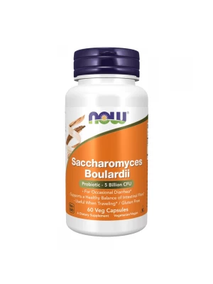 NOW Saccharomyces Boulardii, 60капс - пробиотик