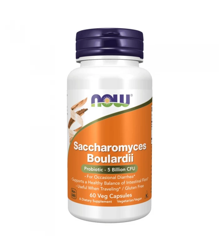 NOW Saccharomyces Boulardii, 60капс - пробиотик