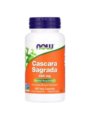 NOW Cascara Sagrada, 450мг, 100капс - При запек 