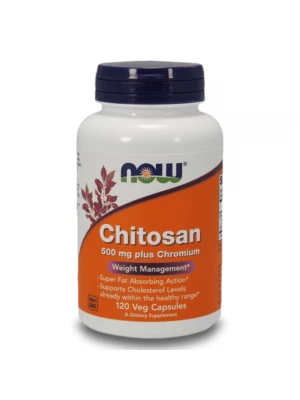 NOW Chitosan Plus, 500мг, 120капс изгаря мазнините