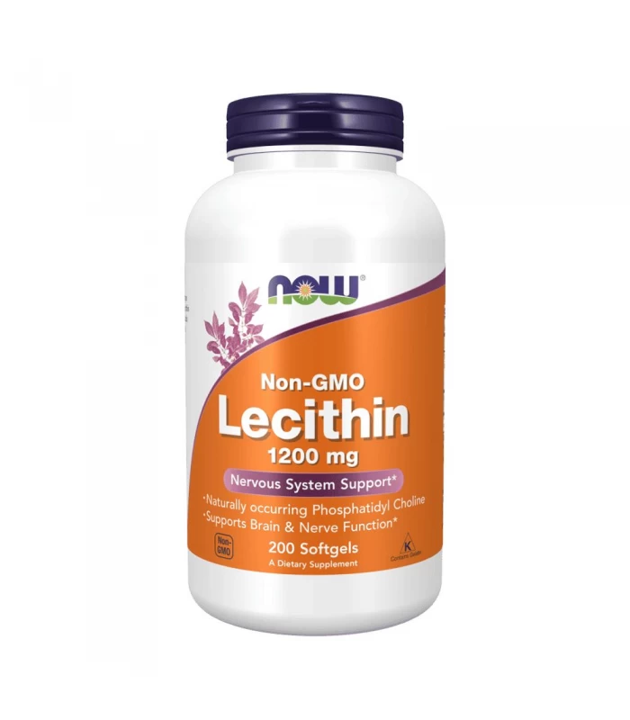 NOW Lecithin Non-GMO 1200мг 100капс - Лецитин