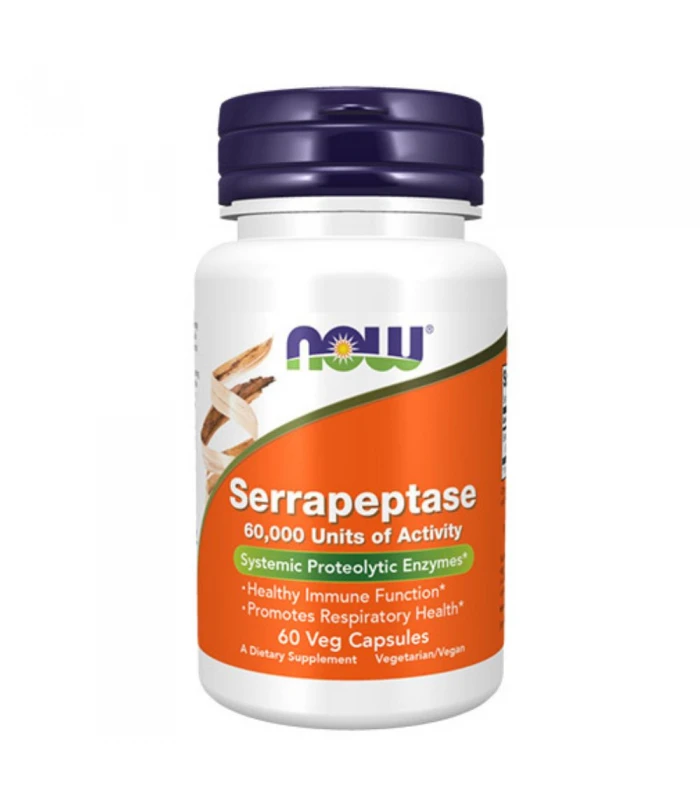 NOW Serrapeptase,60капс - Серапептаза
