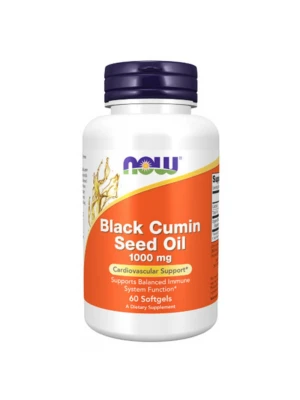 NOW Black Cumin Seed Oil 1000mg, 60Softgels - масло черен кимион
