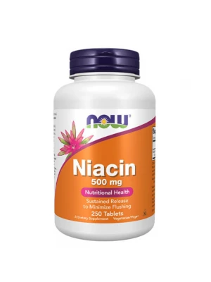 NOW Niacin 500мг, 250капс - Витамин B3