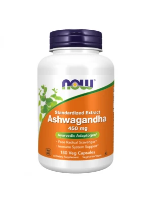 NOW Ashwagandha 450mg, 180капс - Корен Ашваганда