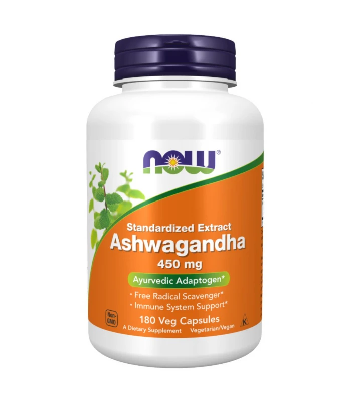 NOW Ashwagandha 450mg, 180капс - Корен Ашваганда