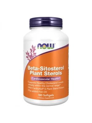 NOW Beta-Sitosterol Plant Sterols 180капс - понижава холестерола