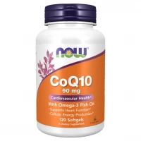 NOW Foods CoQ10 60 mg + Omega 3 120капс