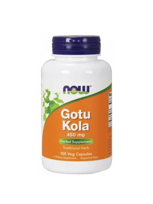 NOW Gotu Kola 450мг, 100капс - Подпомага мозъка