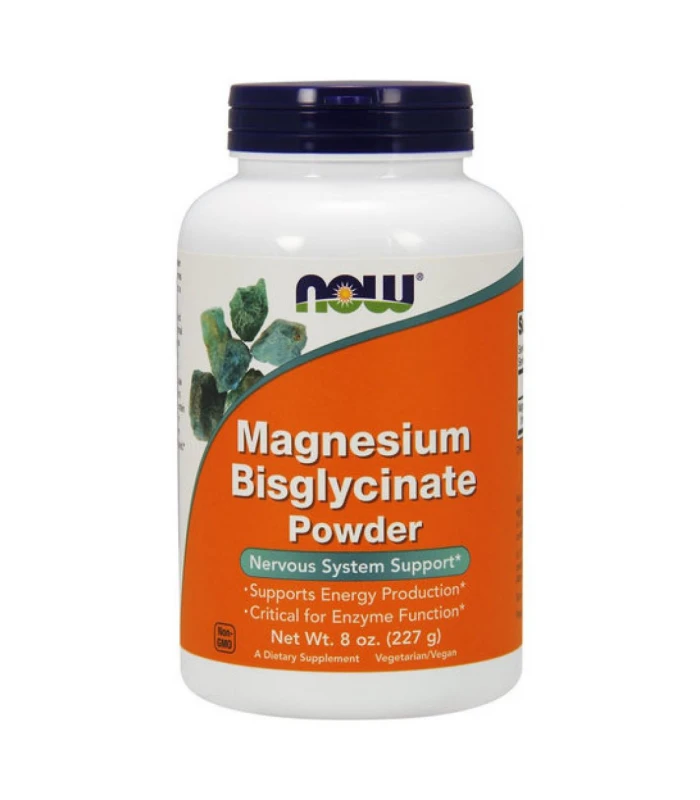 NOW Magnesium Bisglycinate Powder, на прах - 227гр
