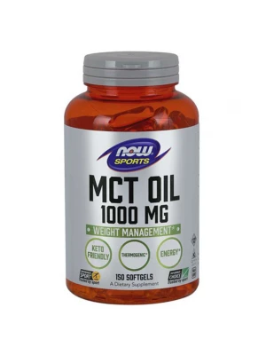 NOW MCT Oil 1000mg, 150Softgels - триглециридно масло