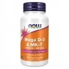 NOW  Mega Vitamin D-3 5000 IU + MK-7 K-2 180 mcg
