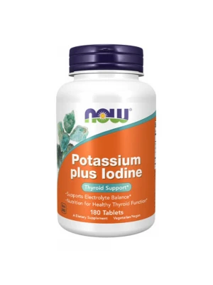 NOW Potassium plus Iodine, 180табл - Щитовидна жлеза