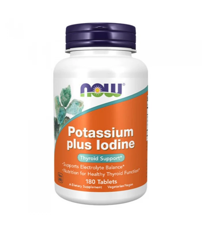 NOW Potassium plus Iodine, 180табл - Щитовидна жлеза
