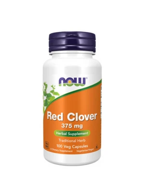 NOW Red Clover 375мг, 100капс - Екстракт от Червена детелина
