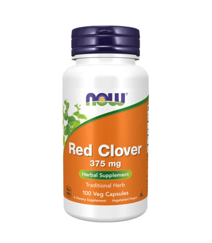 NOW Red Clover 375мг, 100капс - Екстракт от Червена детелина