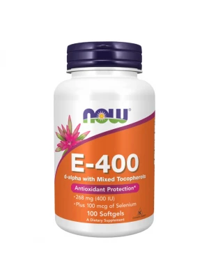NOW Foods Vitamin E-400 + Selenium 100 softgels
