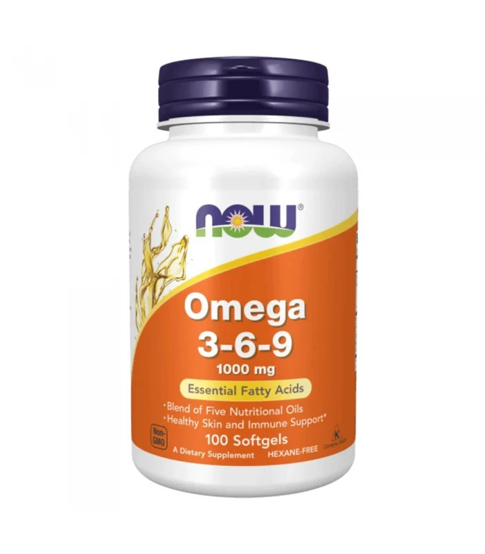 NOW Omega 3-6-9 1000мг - 100 и 250 капсули