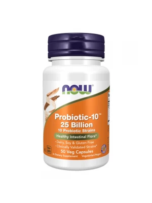 NOW Probiotic-10 (25 Billion) 50капс - пробиотик