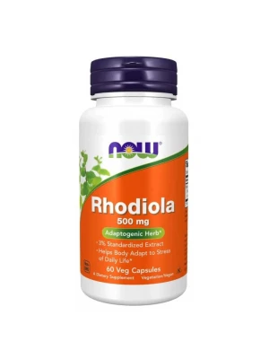 NOW Rhodiola 500мг, 60капс - Родиола розеа