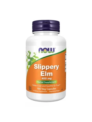  NOW Slippery Elm 400мг, 100капс - Хлъзгав бряст