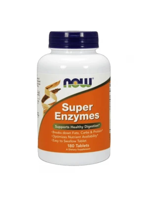 NOW Super Enzymes 90 и 180капс - Храносмилателни ензими
