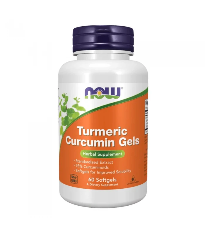 NOW Turmeric Curcumin Gels 60 софтгел капсули