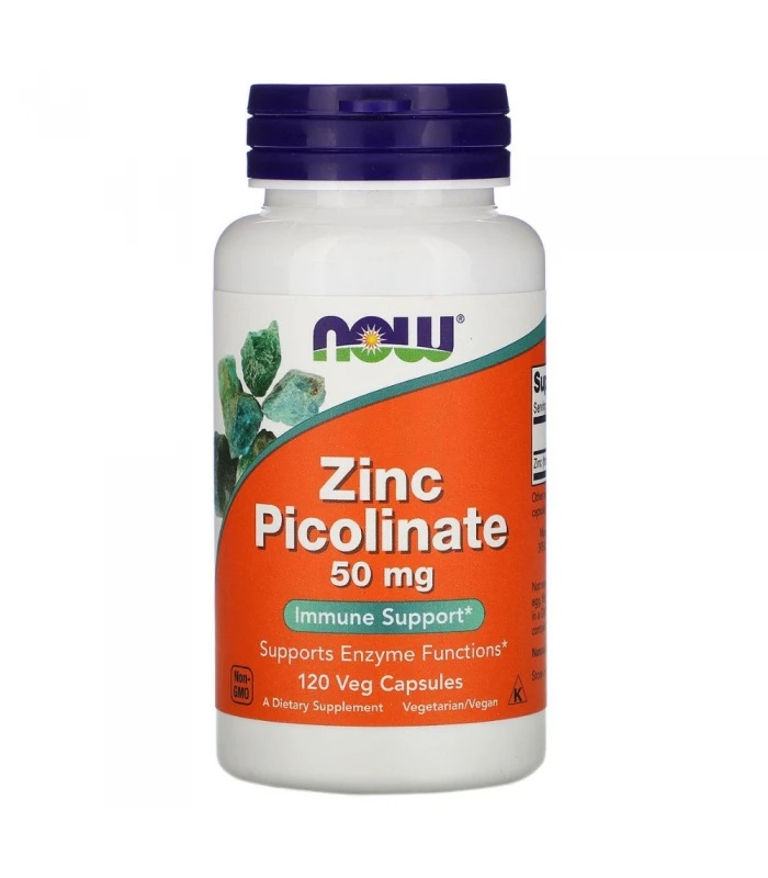 NOW Zinc Picolinate 50 mg, 120 веган капсули