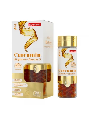 NUTREND Curcumin + Bioperine + D3, 60 капсули
