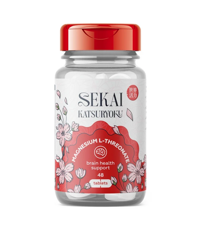 SEKAI KATSURYOKU Magnesium L-Threonate 48 таблетки