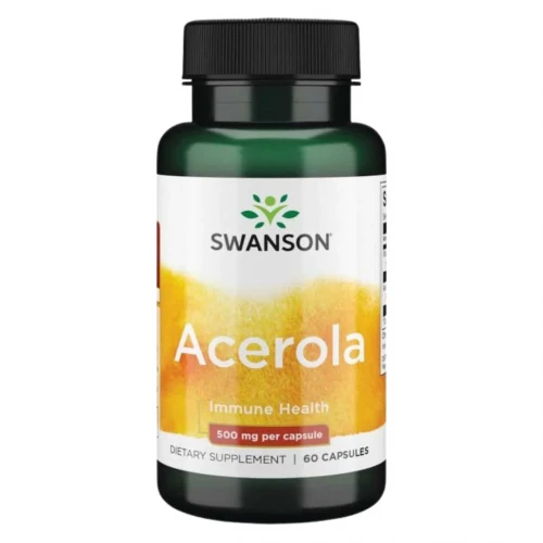 SWANSON Acerola 500 mg 60 капсули - Натурален витамин С