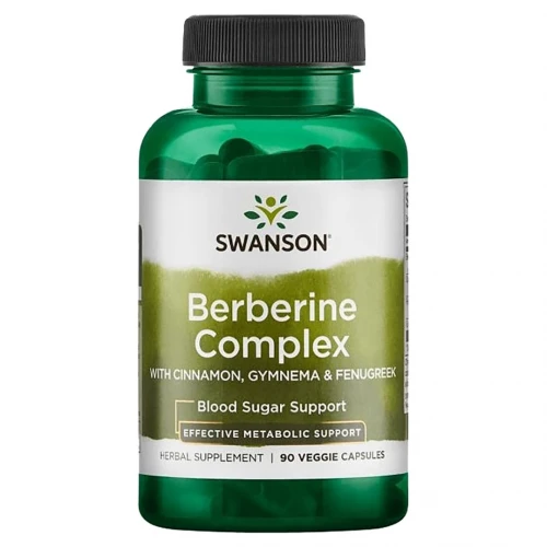 SWANSON Berberine Complex with Cinnamon, Gymnema & Fenugreek 90 капсули 