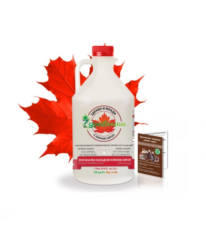 Оригинален канадски кленов сироп - 1 литър