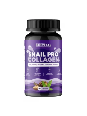 SnailPro Collagen, 60капс - с екстракт от охлюви за здрави стави