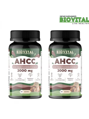 Active Hexose Correlated Compound - AHCC, 2000мг, 180табл - 20%