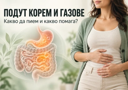 ПОДУТ КОРЕМ И ГАЗОВЕ: КАКВО ДА ПИЕМ И КАКВО ПОМАГА?