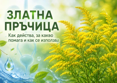 ЗЛАТНА ПРЪЧИЦА: БИЛКА ЗА ПИКОЧНИ ПЪТИЩА, БЪБРЕЦИ И ОТОЦИ