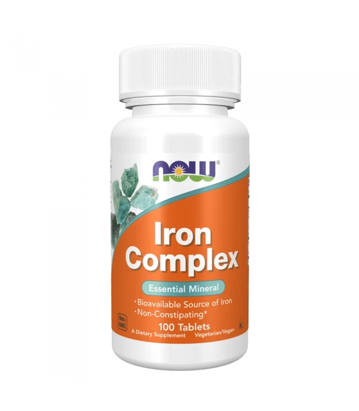 NOW Iron Complex, 100табл - при дефицит на желязо