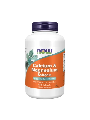 NOW Calcium & Magnesium 120 Softgels 120 - Калций и магнезий