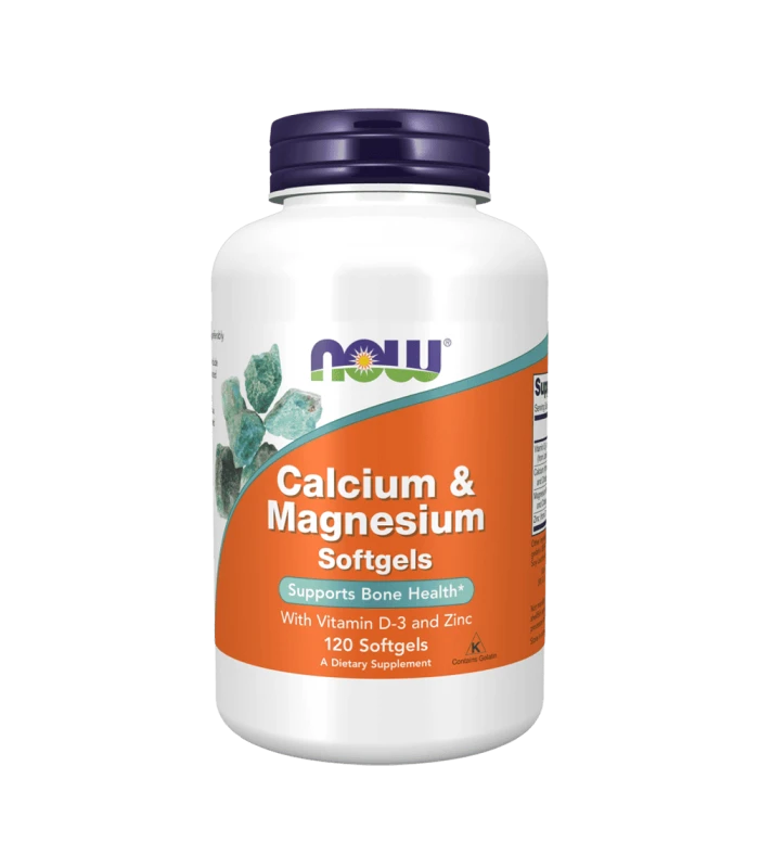 NOW Calcium & Magnesium 120 Softgels 120 - Калций и магнезий