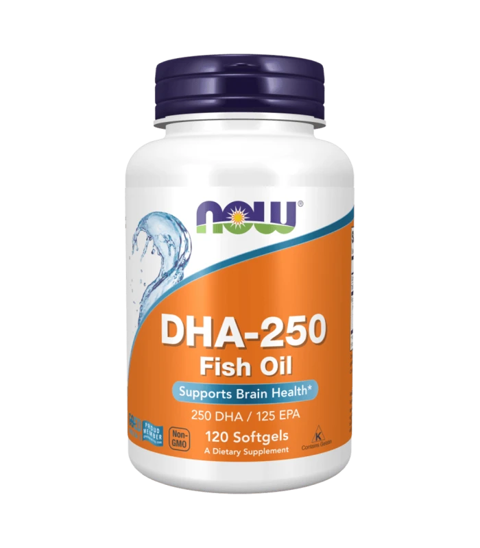 NOW DHA 250 мг 120капс - Рибено масло