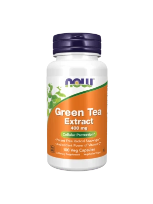 NOW Green Tea Extract 400 мг 100капс - Екстракт от зелен чай