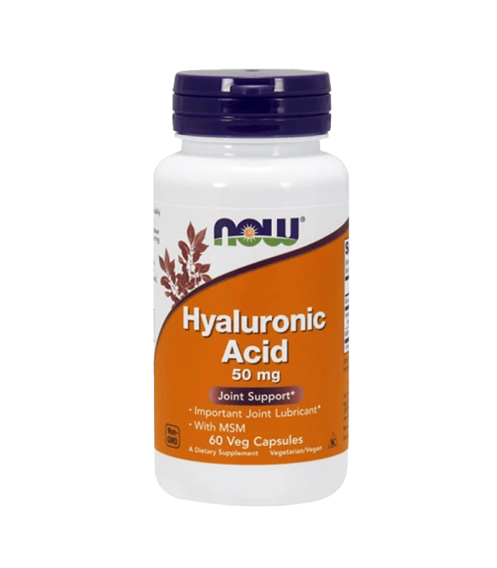 NOW Hyaluronic Acid 50 мг + MSM, 60капс Хиалуронова киселина с МСМ