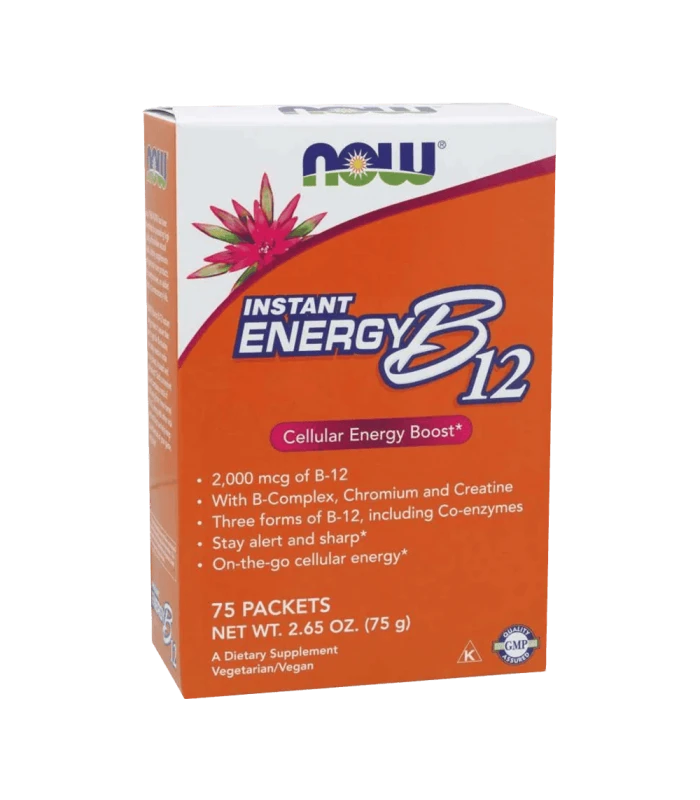 NOW Instant Energy B12 75сашета - Витамин B-12