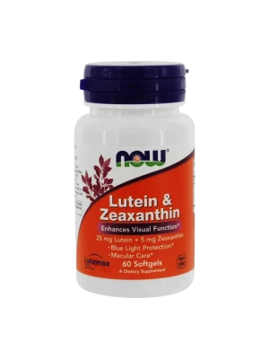NOW Lutein & Zeaxanthin 60капс - витамини за очи