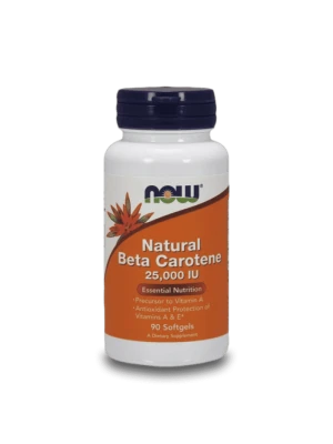 NOW Natural Beta Carotene (25,000 IU) 90капс Бета каротен