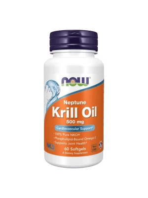 NOW Neptune Krill Oil 500мг 60капс  Масло от арктически крил