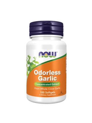 NOW Odorless Garlic 100 меки капсули - Чесън без мирис