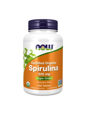 NOW Organic Spirulina 500 mg 200табл - Спирулина