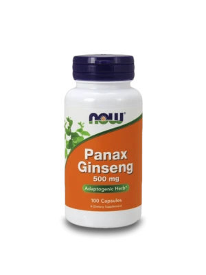 NOW Panax Ginseng 500мг 100 капсули - Женшен